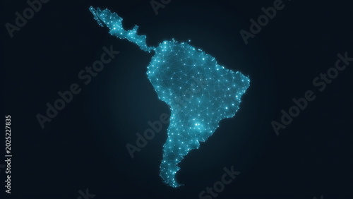 map of south america