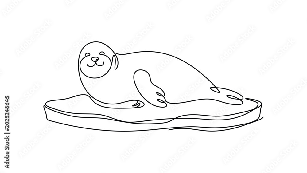 Fototapeta premium A cute sloth lying on a float.