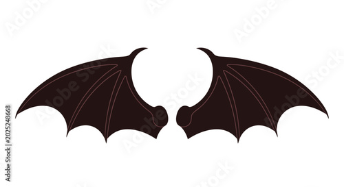Cuadro en lienzo Dark Bat Wings Illustration