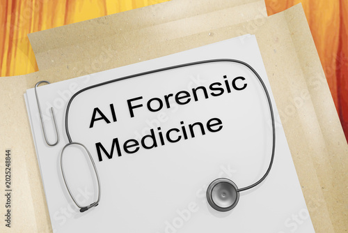 AI Forensic Medicine concept