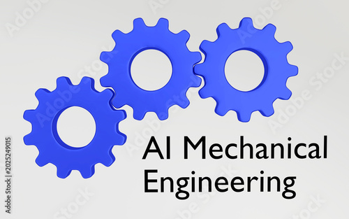 AI Mechanical Engineering concept