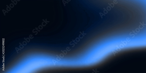 Abstract blue background featuring dark space and vibrant rays of light with flowing digital wave lines in a motion loop illustration