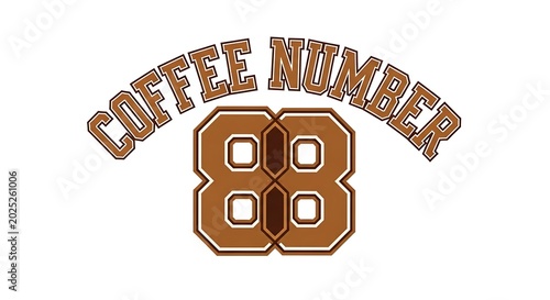 Coffee Number 88 Logo Design for Beverage Branding.
