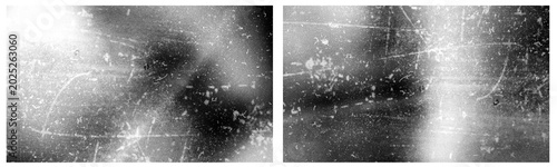 Konstfotografi Vintage distressed old photo light leaks, film grain, dust and scratches transparent texture overlay with vignette border