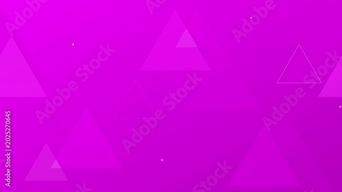 dynamic shifting triangles on bright magenta background