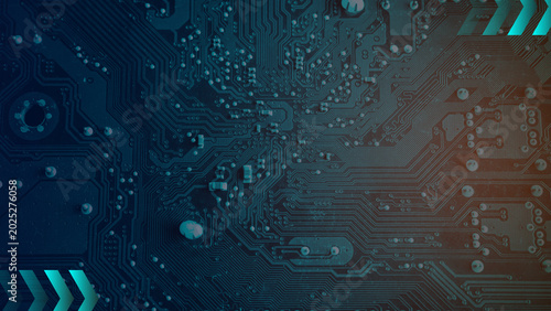 Abstract technology background with electronic circuit board pattern