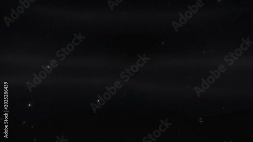 The video captures a nighttime scene with a clear view of the starry sky