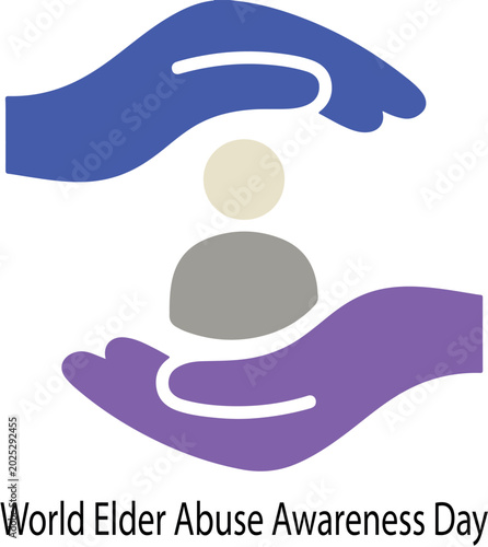 World Elder Abuse Awareness Day logo icon vector .