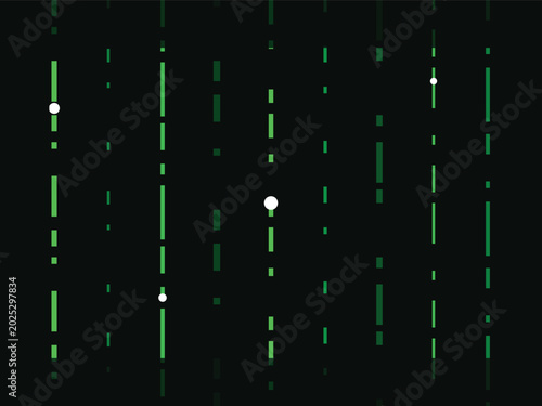 Digital rain abstract matrix data stream technology background