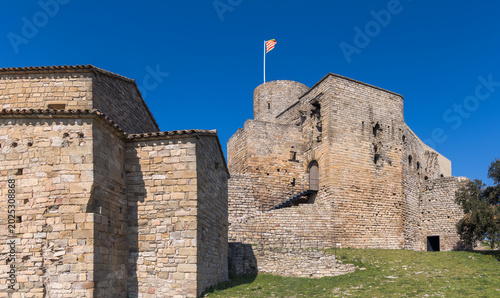 Tableau sur toile Boixadors Castle in Anoia, Catalonia