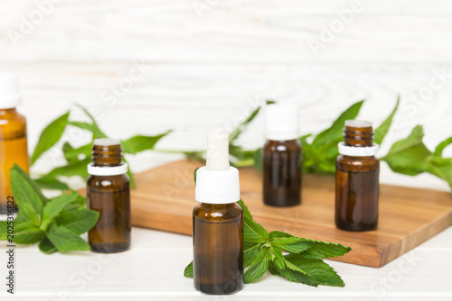 Canvastavla Natural Mint Essential Oil in a Glass Bottle