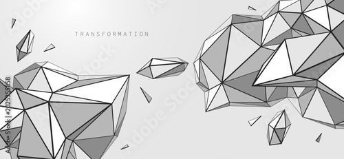 Photos Structural transformation of fragmented forms into a coherent system, expressing process, balance, logic, and the evolution of complex integrated structure