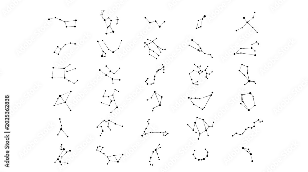 Fototapeta premium Graph nodes network diagram with dotted and connected geometry for data visualization and abstract tech background
