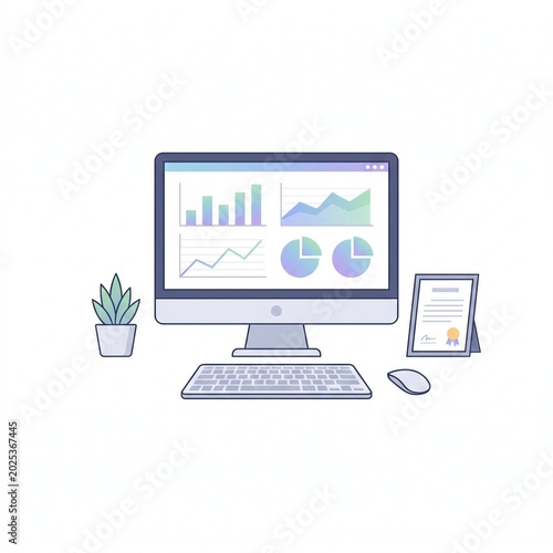 Minimal Financial Analytics Dashboard Data Visualization