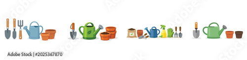 Foto Vector tools or objects for gardening