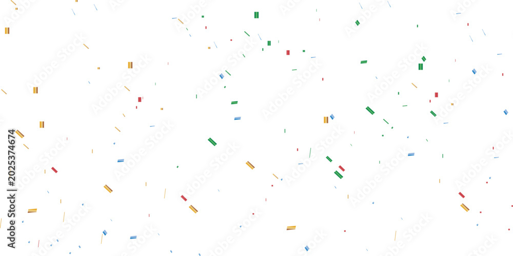 Fototapeta premium colorful confetti background with vibrant blue and red pieces scattered across a white surface perfect for celebrations, parties, and playfulness, making it ideal for use in various creative project