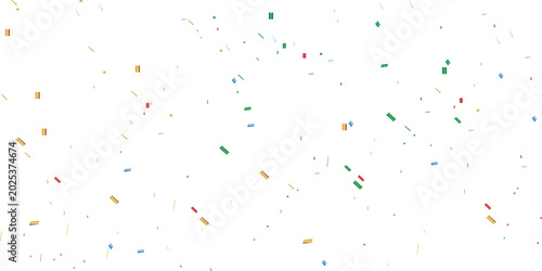 Fotografia colorful confetti background with vibrant blue and red pieces scattered across a