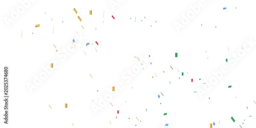 Fotografia colorful confetti background with vibrant blue and red pieces scattered across a