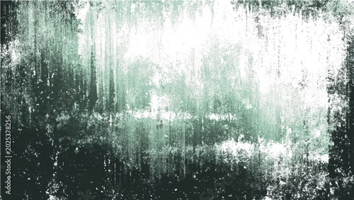 Εκτύπωση καμβά Abstract textured background in shades of deep green and bright white, evoking a sense of depth and mystery with vertical streaks resembling rain or digital distortion