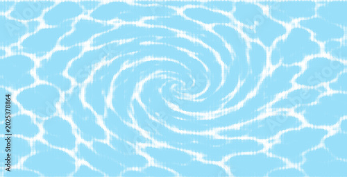 Schilderij op canvas Blue and white water ripples light surface overlay background