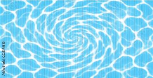 Schilderij op canvas Blue and white water ripples light surface overlay background