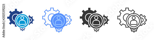 Фотография Facilitation icon set multiple style collection