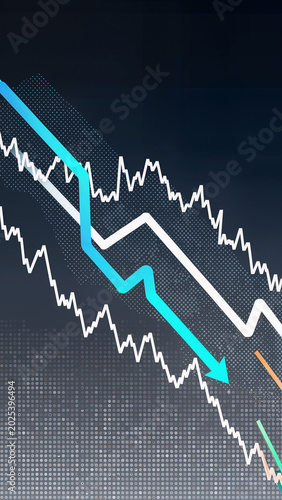 Financial Market Decline Chart