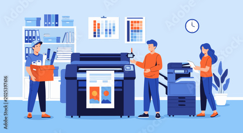 Εκτύπωση καμβά Professional printing services for all your business and personal needs vector i
