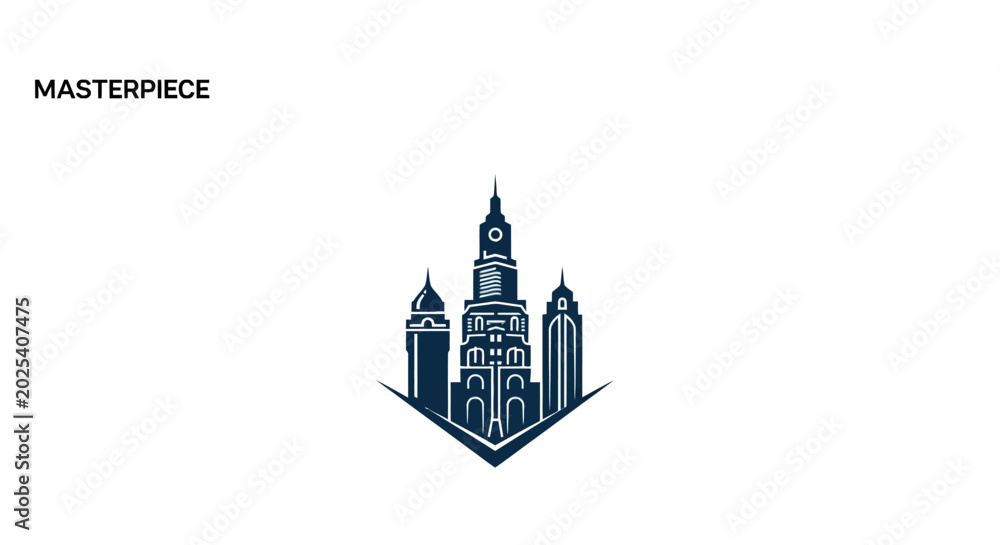 Fototapeta premium Detailed illustration of a castle.