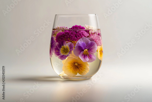 flower in glass
