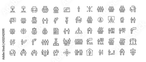 People Business Icons Work Group Team Vector Set  , Group of People,Team, Business, Human Resource People,