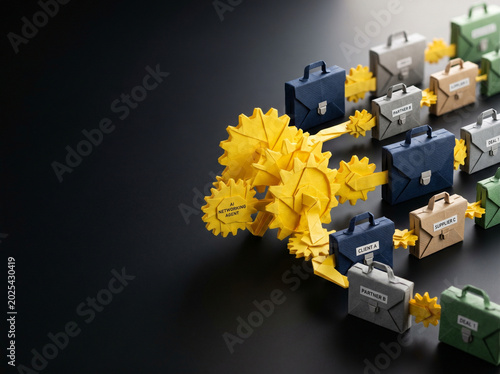 Ai agent business network collaboration automation strategy gear team partnership