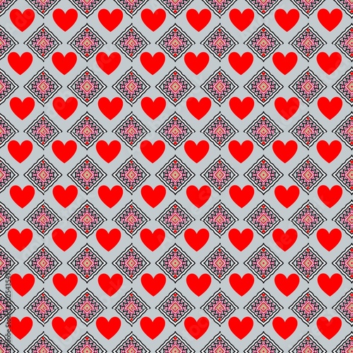 Seamless pattern and Local textile pattern