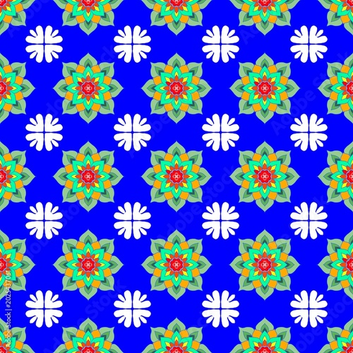 Seamless pattern and Local textile pattern