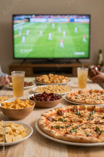 A Group of People Sitting Around a Table Eating Pizza