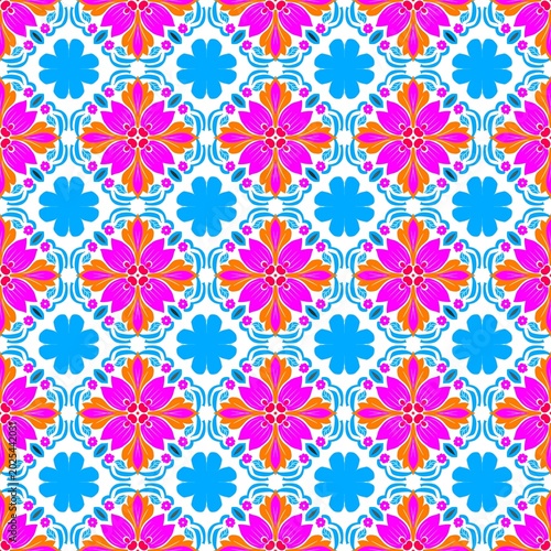 Seamless pattern and Local textile pattern