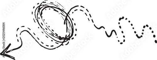 Chaos to clarity black complex tangled arrow path simplification concept on white background