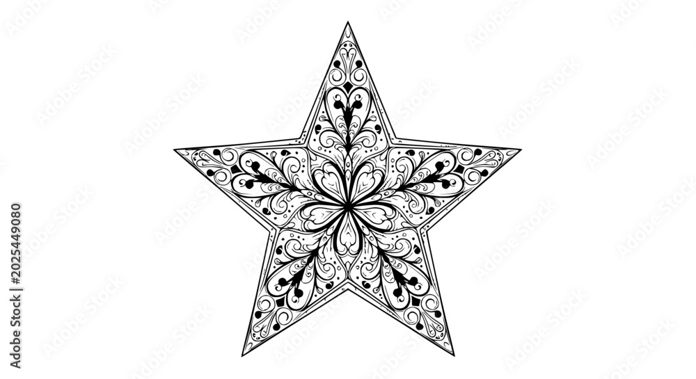Fototapeta premium Ornate Star Design