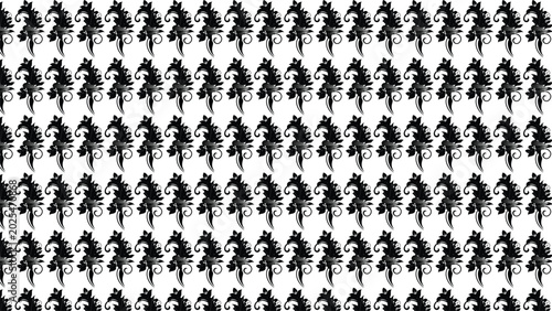 Fotografi Abstract horse rider silhouette pattern illustration, modern vector design with