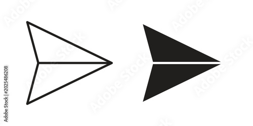 Foto Send icon collection vector illustrations, Vector pictogram