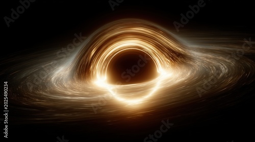 Gravitational lensing of supermassive black hole with glowing golden accretion disk