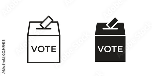 Fotografi Voting icon collection vector illustrations, Vector pictogram