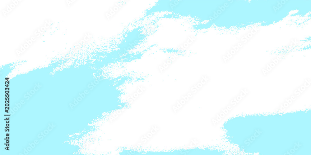 Fototapeta premium An abstract grunge watercolor background depicting a beautiful bright blue summer sky with white clouds and sunlight shining through the clear atmosphere