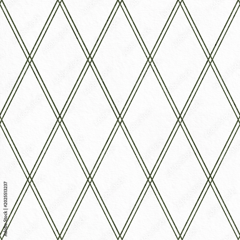 Obraz premium Timeless argyle pattern hand drawn with geometric rhombus shapes. Seamless graphic illustration for classic fabrics, wallpapers, and wrapping paper. Perfect for elegant retro or heritage designs.