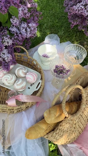 Aesthetic Lilac Picnic Baguette Zephyr Video