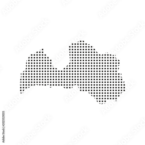 latvia map pixel art Suitable for posters and web icons