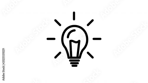 Doodle Idea Bulb Alpha Loop