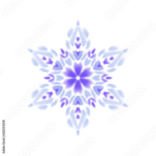 snowflake on white background