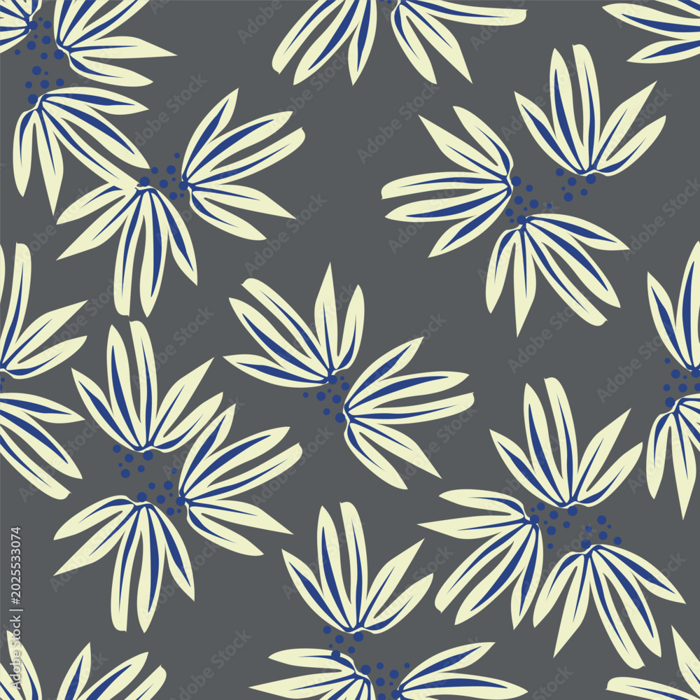 Fototapeta premium textile design with abstract flower pattern