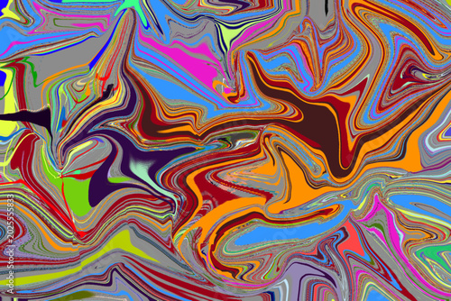 Fotografía Abstract Swirling Patterned Background with Liquify Effect